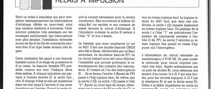 RELAIS À IMPULSION 