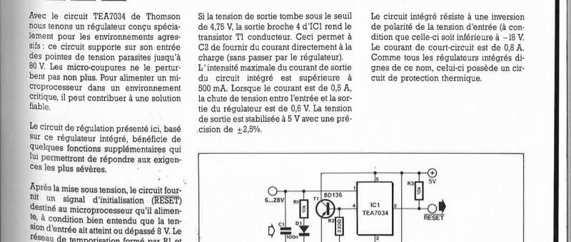 RÉGULATEUR 5 V BAROUDEUR 
