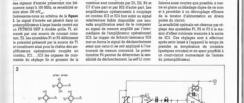 PRÉAMPLIFICATEUR DE DÉCLENCHEMENT