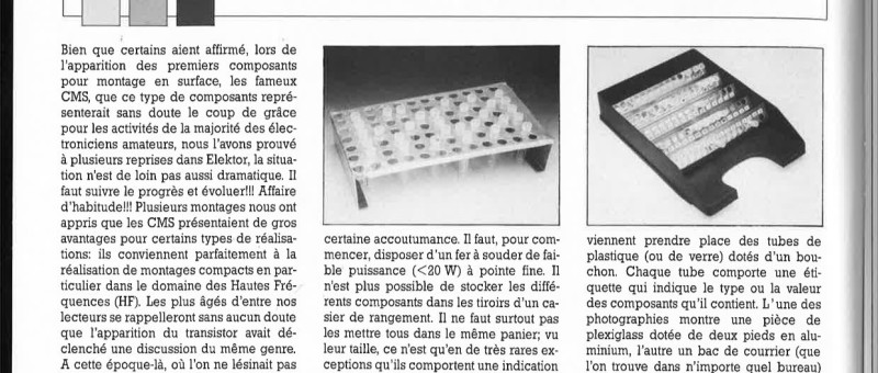 LE STOCKAGE DES CMS