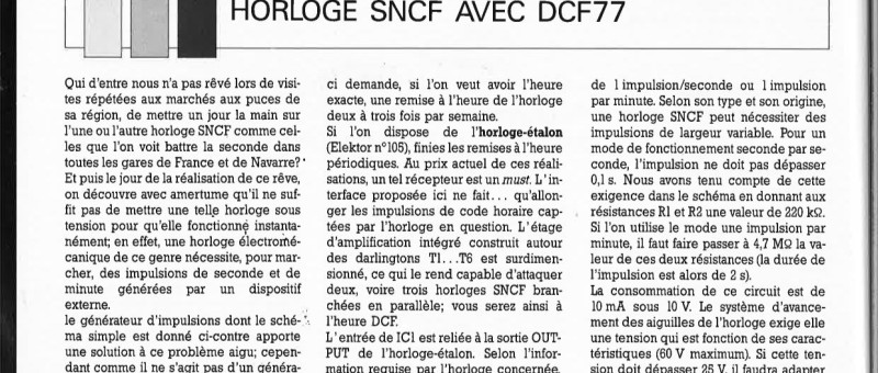 HORLOGE SNCF AVEC DCF77