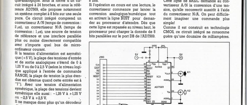 CONVERTISSEUR A/N + N/A À 8 BITS