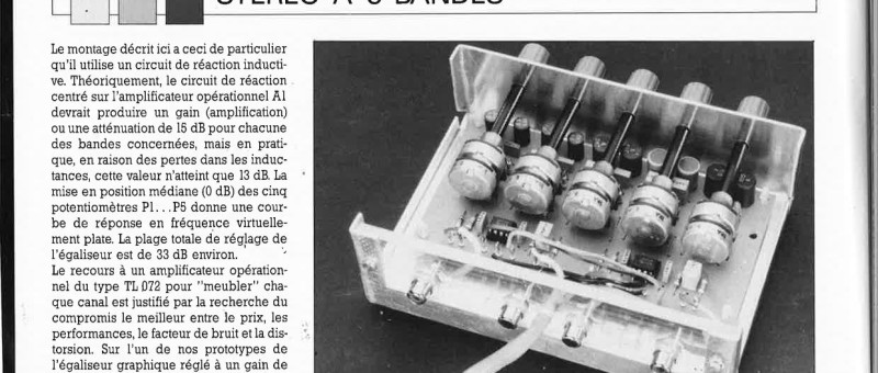ÉGALISEUR GRAPHIQUE STÉRÉO À 5 BANDES
