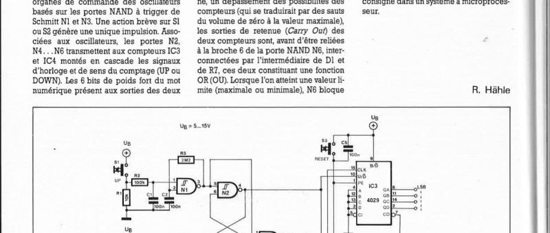 COMMANDE DE POTENTIOMÈTRE ÉLECTRONIQUE