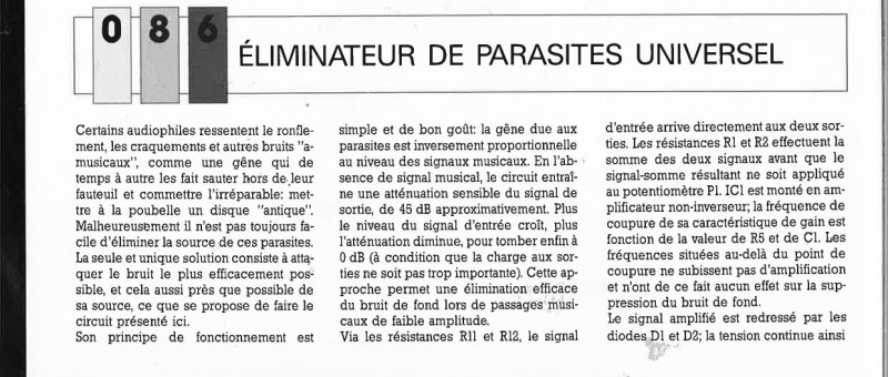 ÉLIMINATEUR DE PARASITES UNIVERSEL