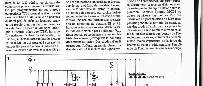 COMMANDE ÉNERGIQUE DE MOTEUR PAS-À-PAS