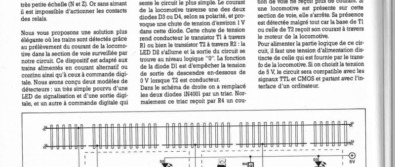 DÉTECTION ÉLECTRONIQUE DES TRAINS