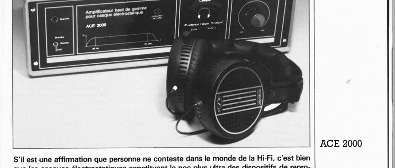 amplificateur haut de gamme pour casque électrostatique