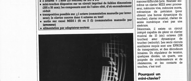mini clavier MIDI
