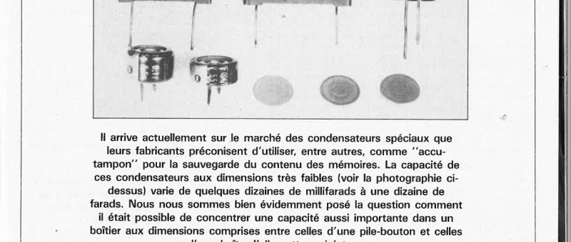 les supercondensateurs
