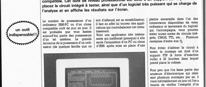 testeur de circuits intégrés