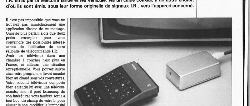 rallonge de télécommande I.R.