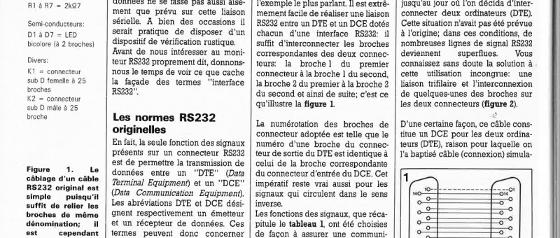 moniteur RS232