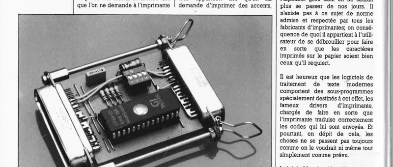 adaptateur de cod pour imprimante