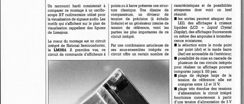 vu-mètre graphique stéréophonique