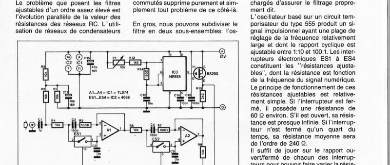 FILTRE DE BANDE AJUSTABLE 