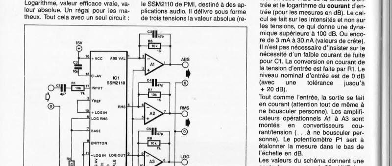 CONVERTISSEUR LOG/RMS/ABS