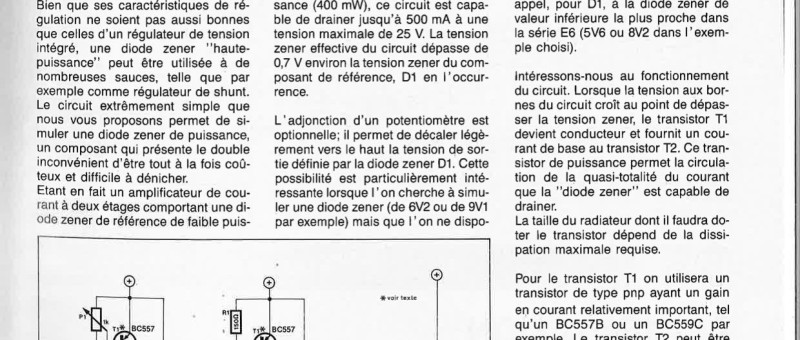 DIODE ZENER FORTEPUISSANCE
