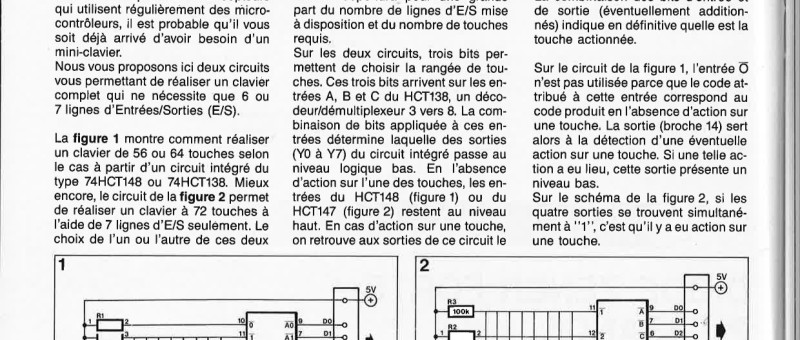 CLAVIER AVARE EN LIGNES D`E/S