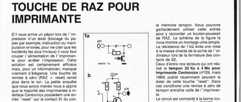 TOUCHE DE RAZ POUR IMPRIMANTE