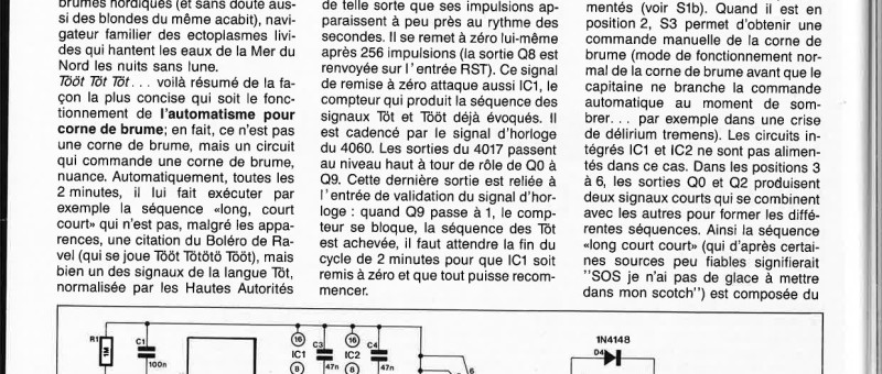 CORNE DE BRUME AUTOMATIQUE 