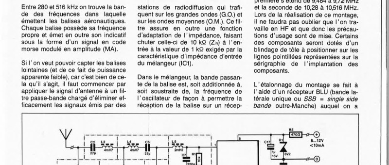 CONVERTISSEUR POUR LA BANDE DES BALISES