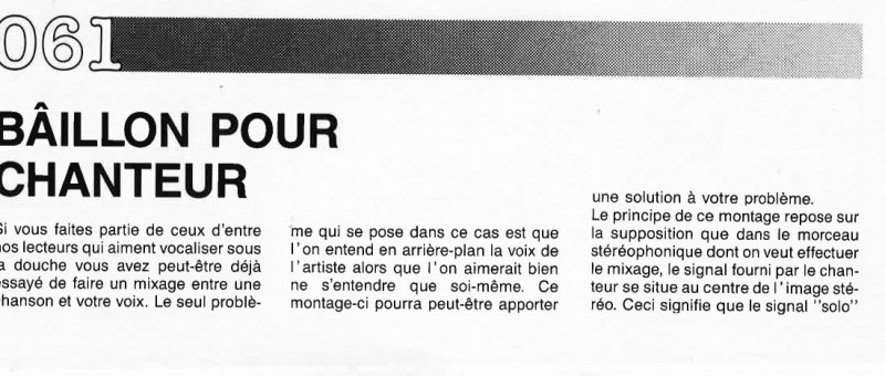BAILLON POUR CHANTEUR