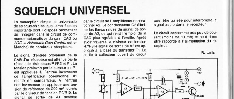 SQUELCH UNIVERSEL