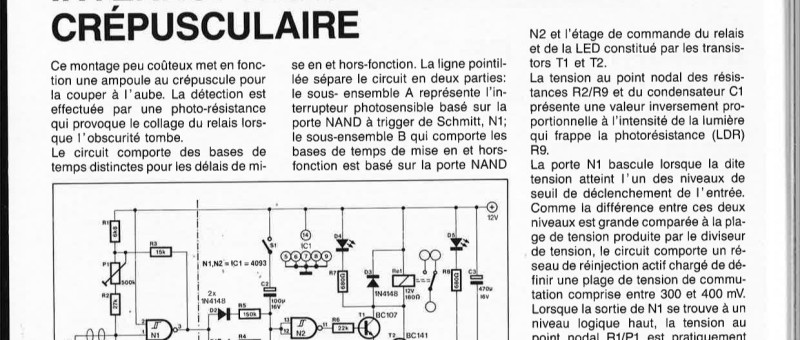 INTERRUPTEUR CRÉPUSCULAIRE