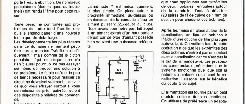 DÉTARTREUR ÉLECTRONIQUE