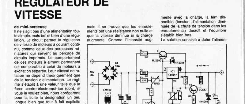RÉGULATEUR DE VITESSE