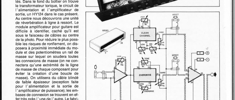AM,PLIFICATEUR MODULAIRE POUR GUITARE