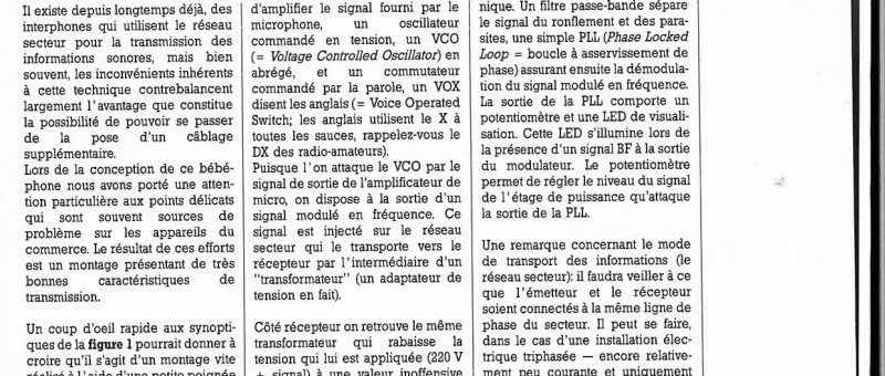 bébéphone secteur