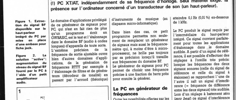générateur de sons pour PC