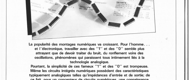 les à-côtés analogiques de. l`électronique numérique