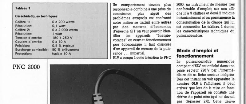 puissance mètre numérique compact