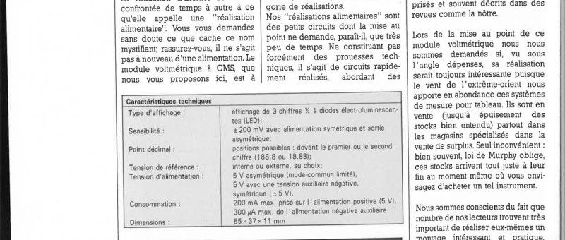 voltmètre à 3 chiffres½