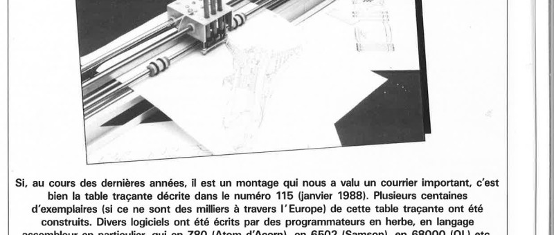 Logiciel de commande pour la table traçante