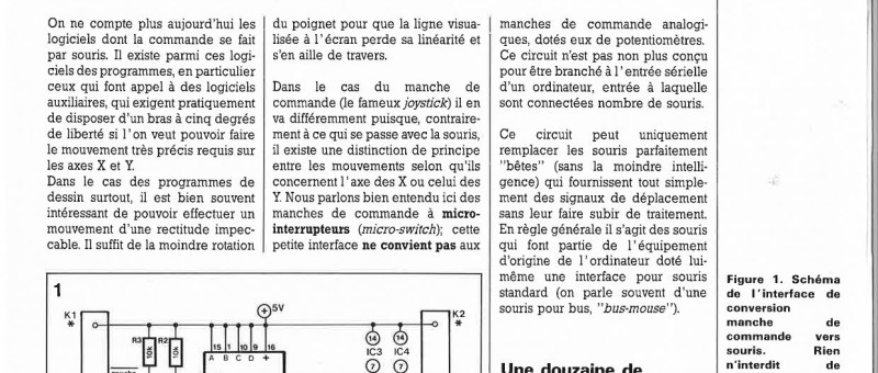 interface de conversion manche de commande ~ • sou.ris