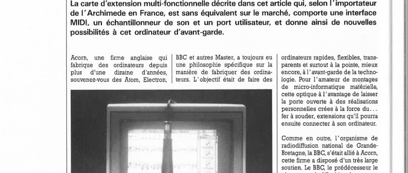 carte multifonction pour Archimede