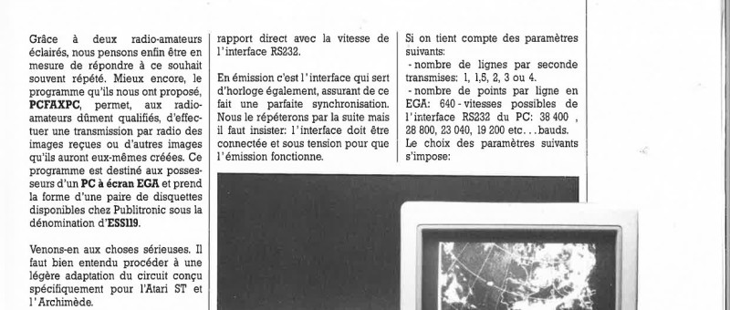 interface de télécopie pour PC (IBM & autres)