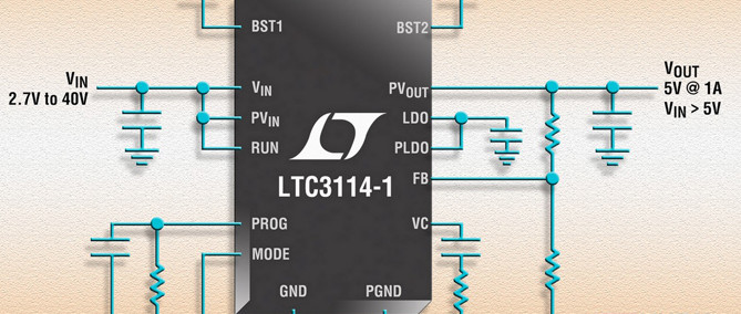 Convertisseur DC/DC abaisseur-élévateur synchrone 40V 