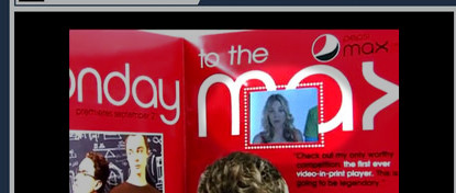 Afficheur vidéo ultra-fin inséré dans un magazine imprimé