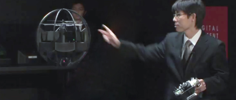 Ça vole bas, mais ça vole bien : engin volant sphérique télécommandé