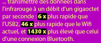 Un gigaoctet par seconde dans l'infrarouge
