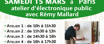 Atelier d’électronique pour les débutants avec Rémy Mallard