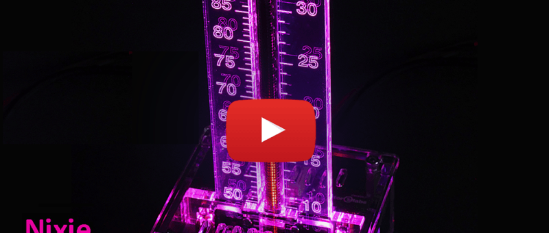 Thermomètre à bargraphe Nixie IN-9 avec échelle en couleurs