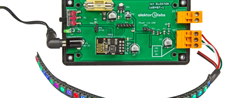 serveur web ESP8266 pour ruban de LED NeoPixels