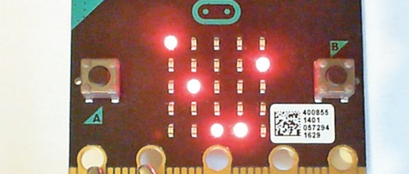 micro oscilloscope avec BBC micro:bit et affichage à LED