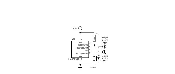 Petit interrupteur marche/arrêt avec contrôle du niveau de la batterie